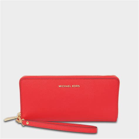 michael kors saffiano luggage wallet|Michael Kors travel continental wallet.